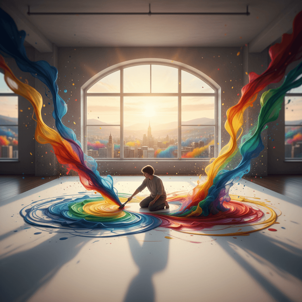 让当下成为你的画布:开始吧,世界会找到色彩与你相遇。——奇玛曼达·恩戈兹·阿迪契