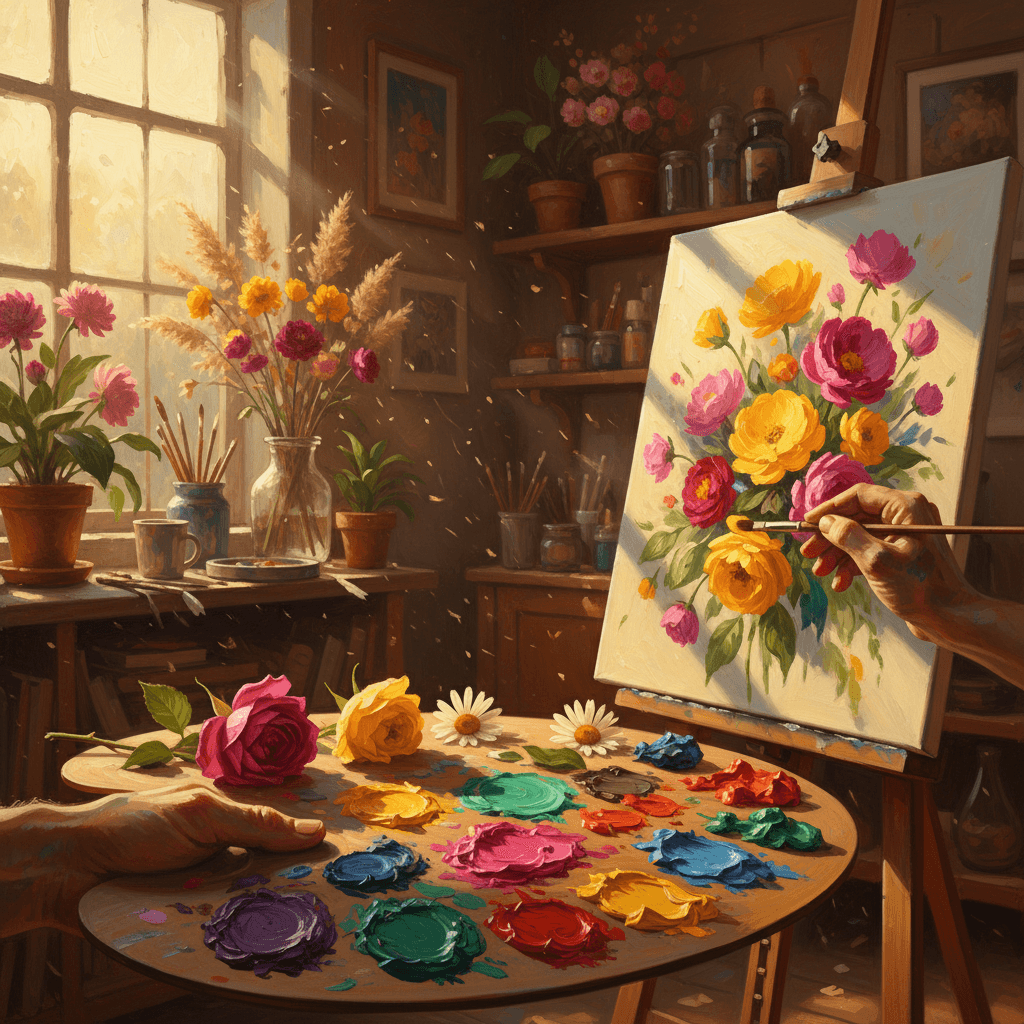 Painting Flowers to Outrun Mortality’s Reach