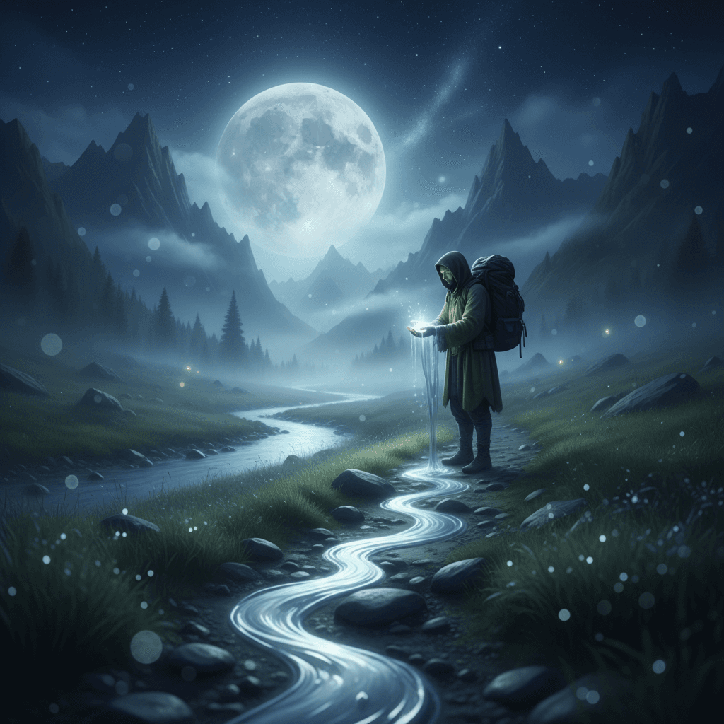 Captura la luz de la luna entre tus manos y deja que guíe el siguiente paso de tus pies errantes. — Li Bai