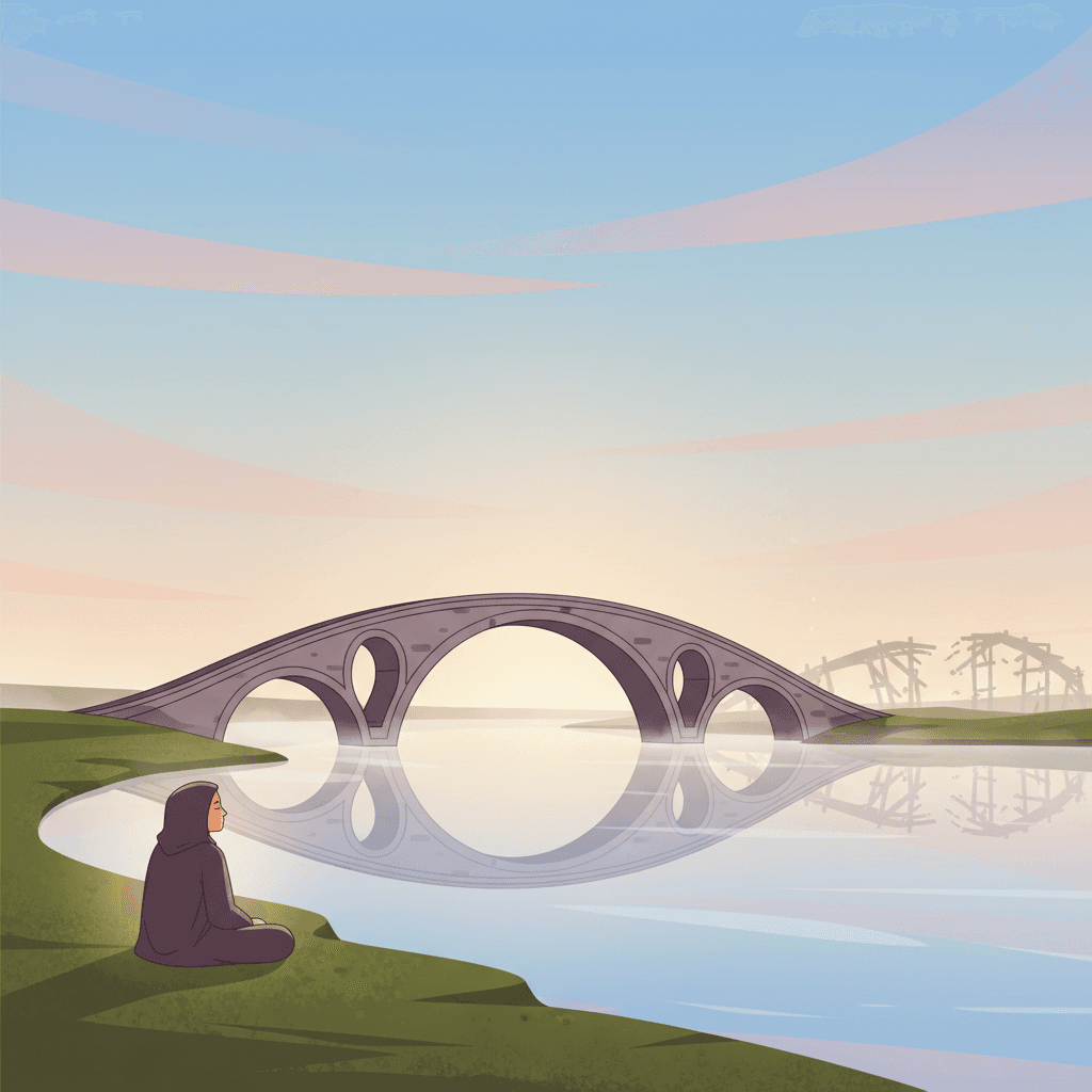 A calm mind builds stronger bridges than a frantic hand. — Seneca