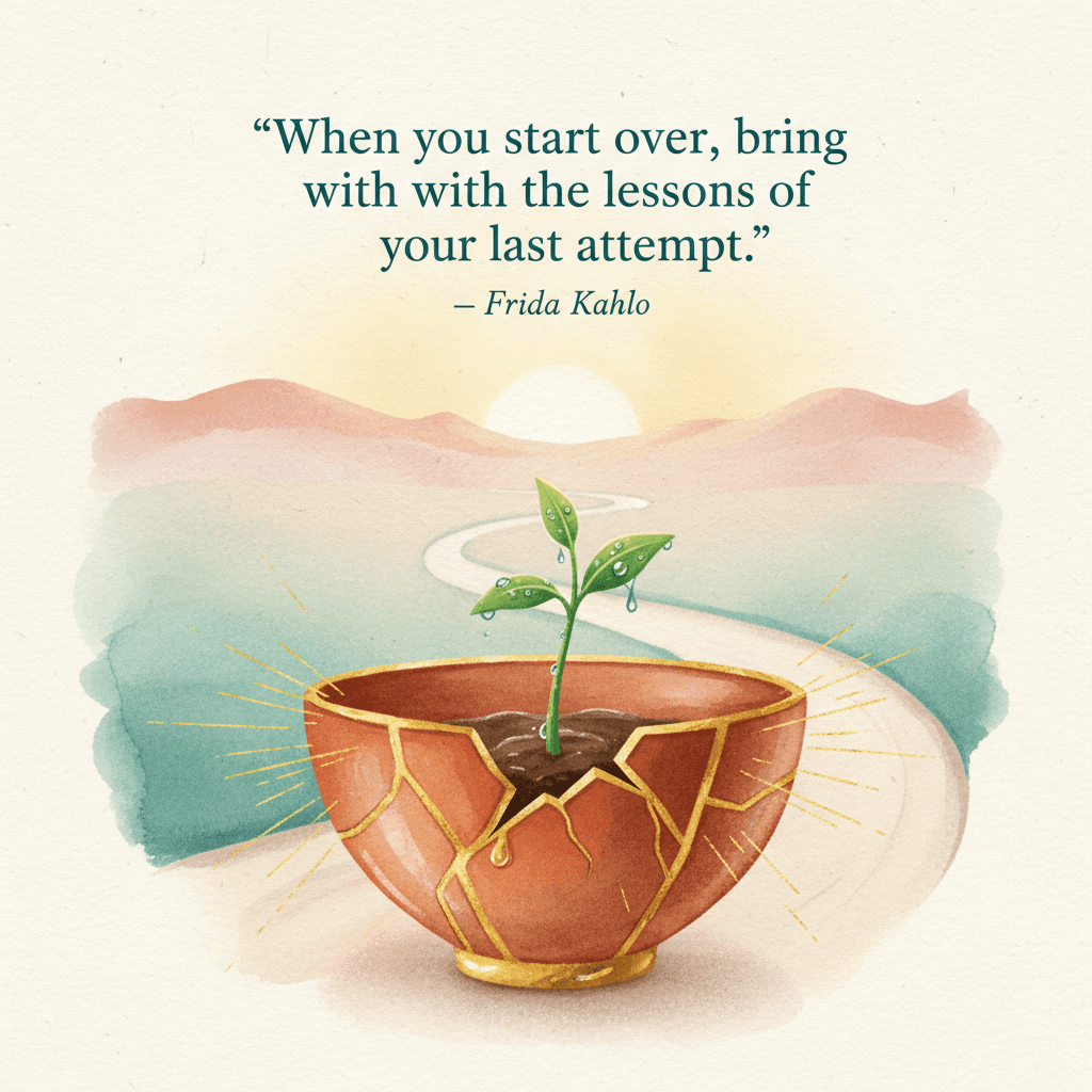 When you start over, bring with you the lessons of your last attempt. — Frida Kahlo