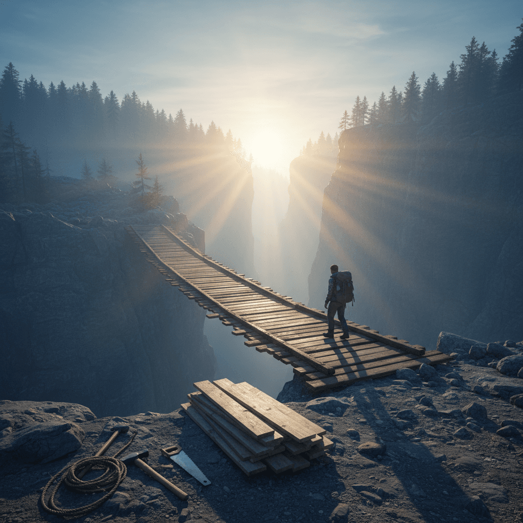 Construye el puente del hábito, tabla a tabla; luego crúzalo sin miedo. — Marco Aurelio