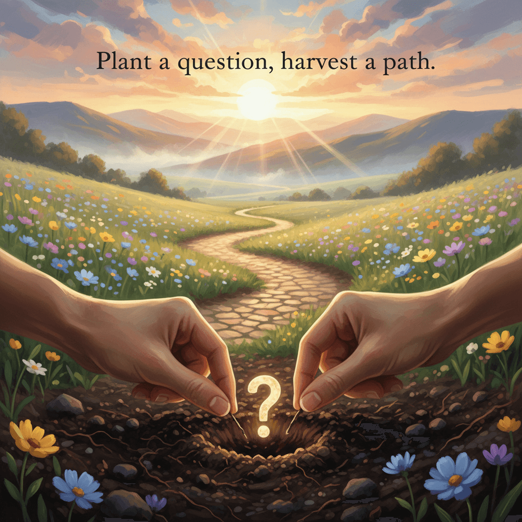 Planta una pregunta, cosecha un camino — Emily Dickinson