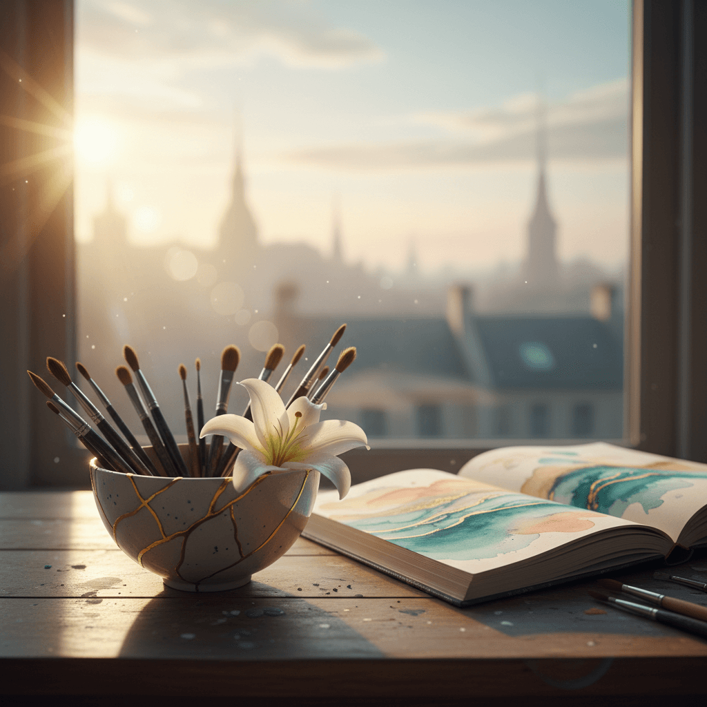 Crea desde la herida, no a pesar de ella, y tu arte sanará a otros. — Kahlil Gibran