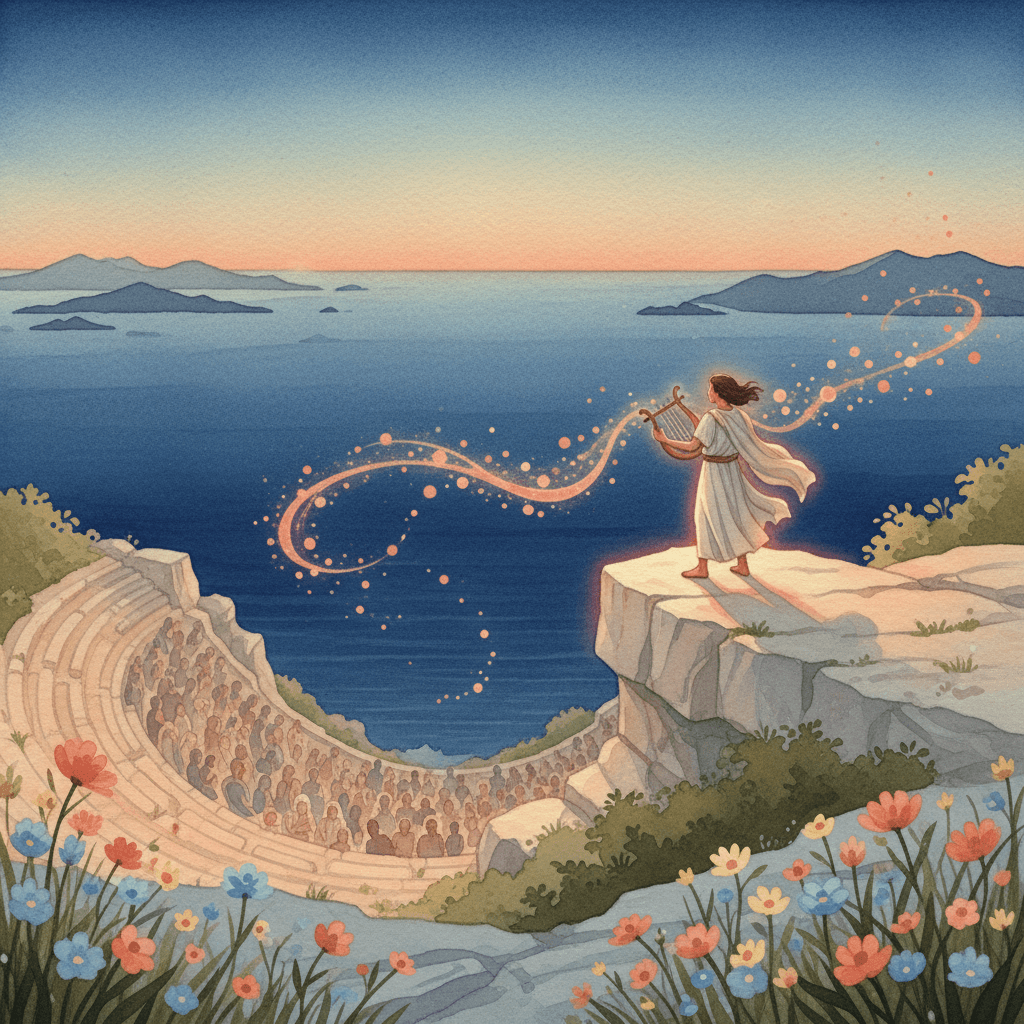 Reúne fuerzas en pequeñas canciones; una oda susurrada puede conmover a una multitud. — Safo