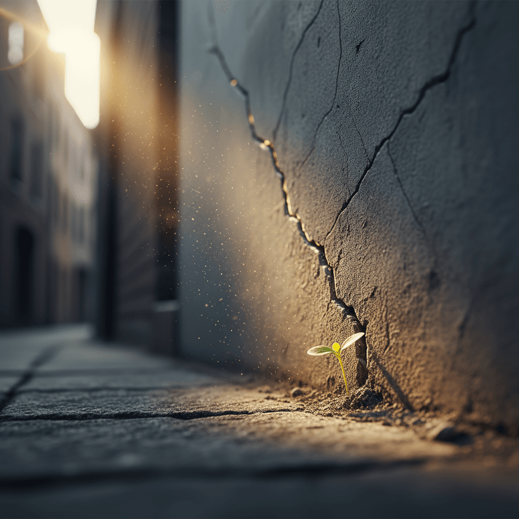 Persiste como la luz de la mañana: paciente, inevitable e implacable en la búsqueda de grietas. — Haruki Murakami