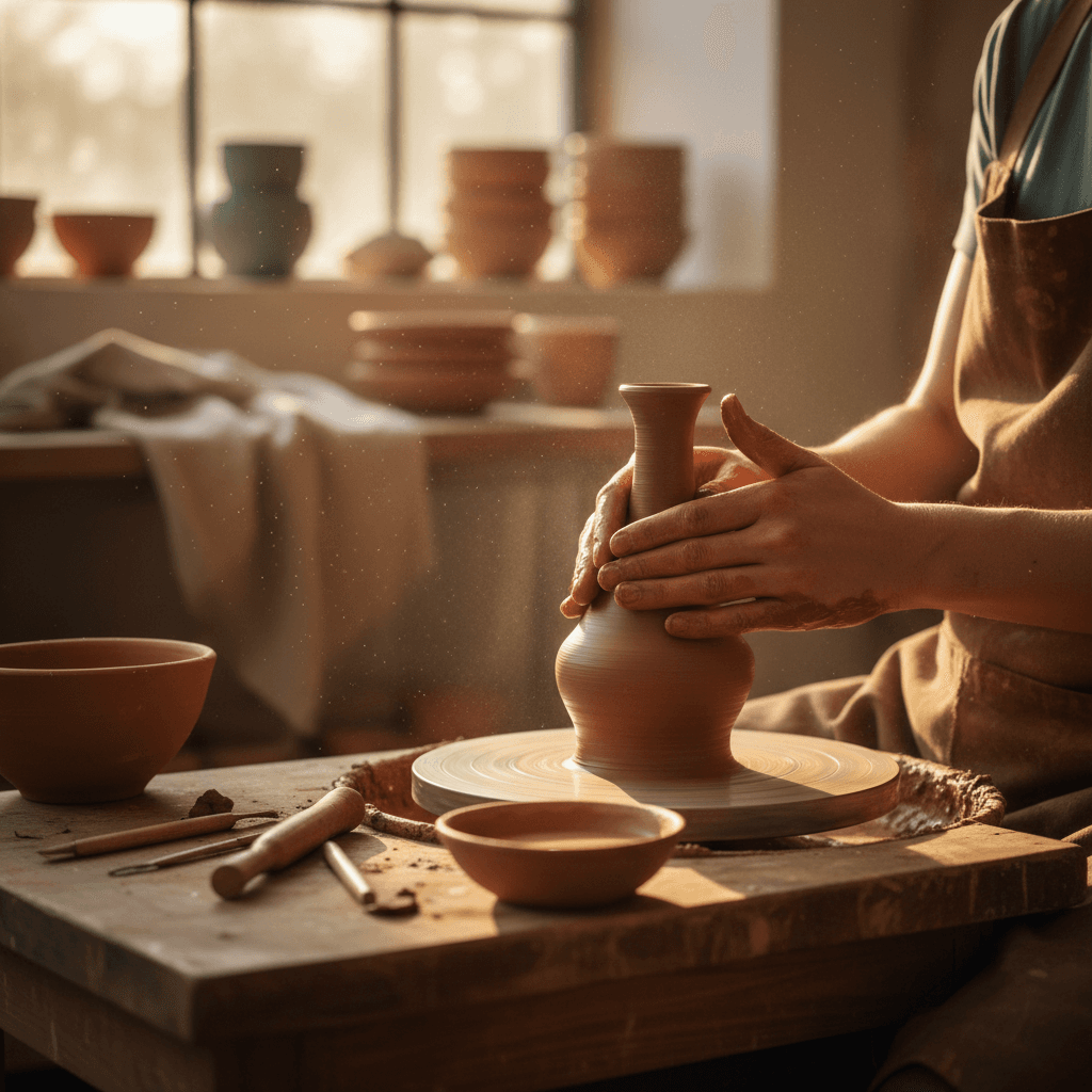 Deja que tus manos den forma a la esperanza como la cerámica — firme, paciente, hermosa. — Kahlil Gibran