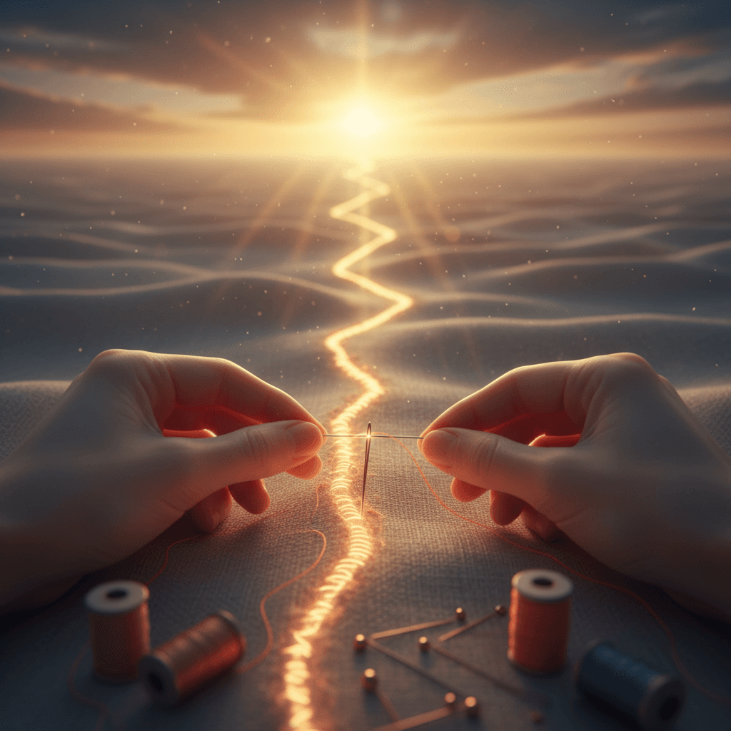 Stitch your hands to the fabric of change and mend what is torn. — Alice Walker