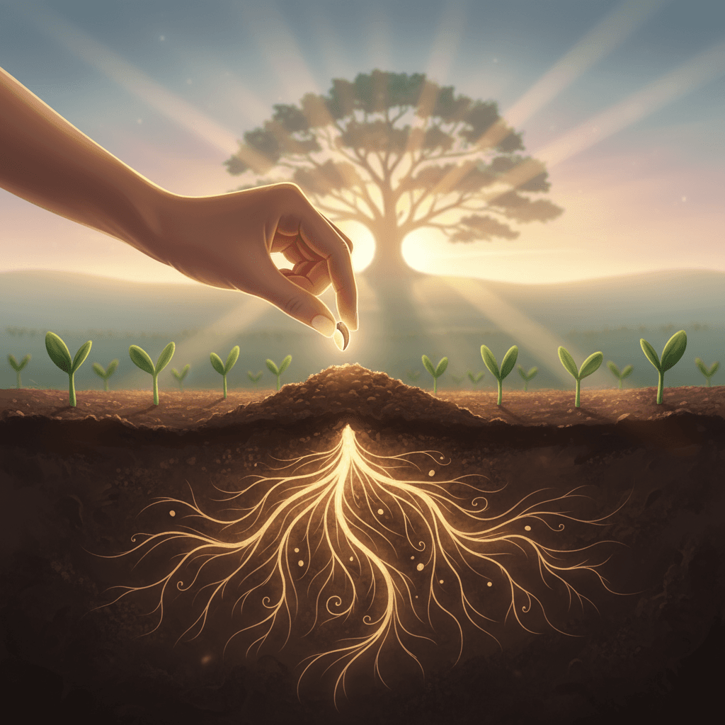 Siembra una verdad cada día; sus raíces te atraerán hacia el sentido. — Kahlil Gibran