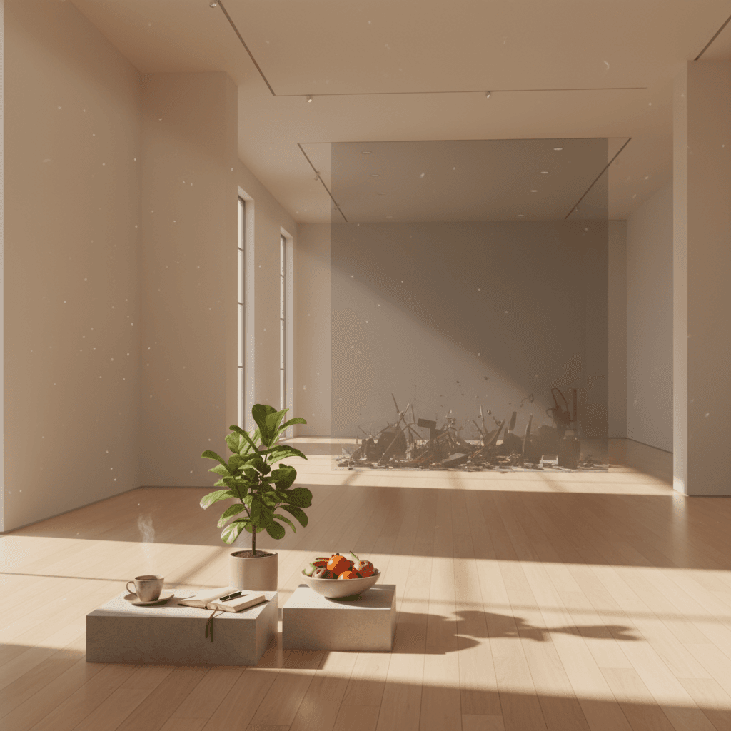 像画廊般策展日常 展出滋养 撤下黯淡 留白生长 守护边界 持续迭代 像经营画廊那样策展你的每一天——展出滋养你的,撤下使你黯淡的。——弗吉尼亚·伍尔夫