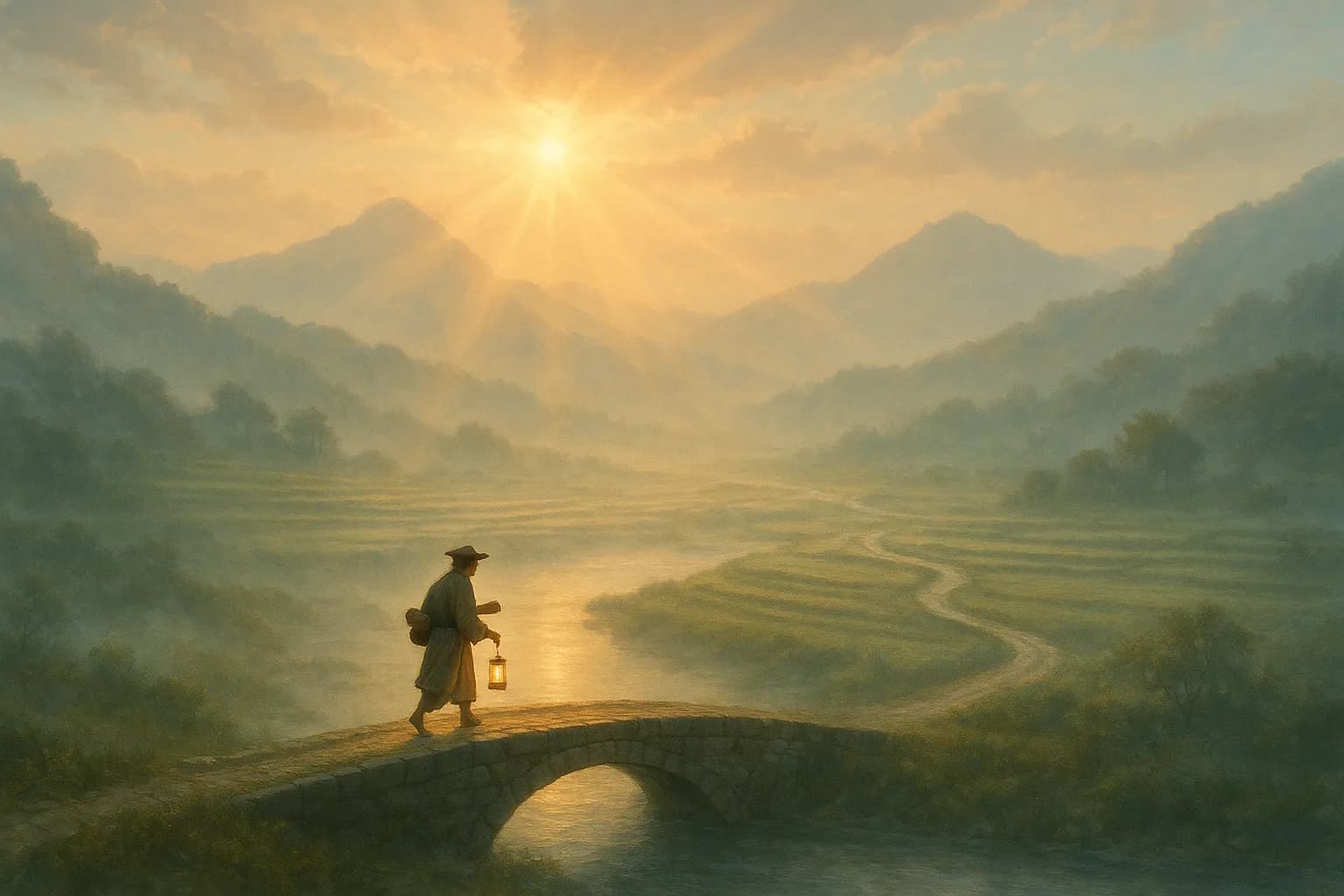 Let the quiet of early morning remind you that steady work summons great change — Li Bai