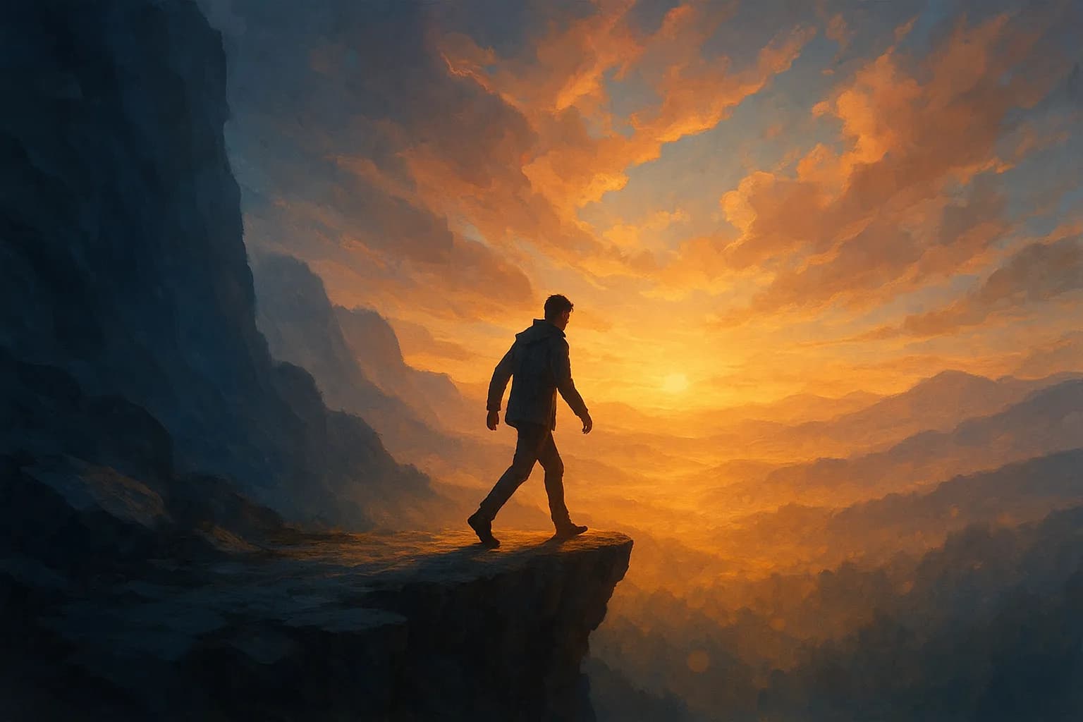 Leap where doubt meets longing; faith is a chosen footstep. — Søren Kierkegaard