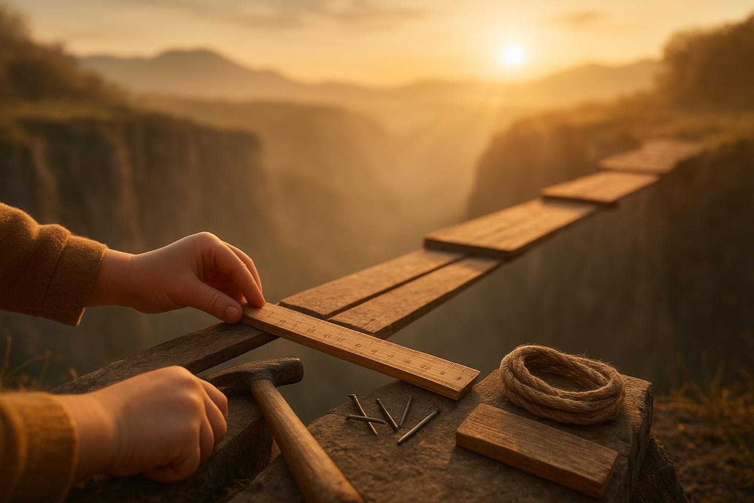 Turn the tools you have into bridges; small hands can cross wide gaps. — Helen Keller