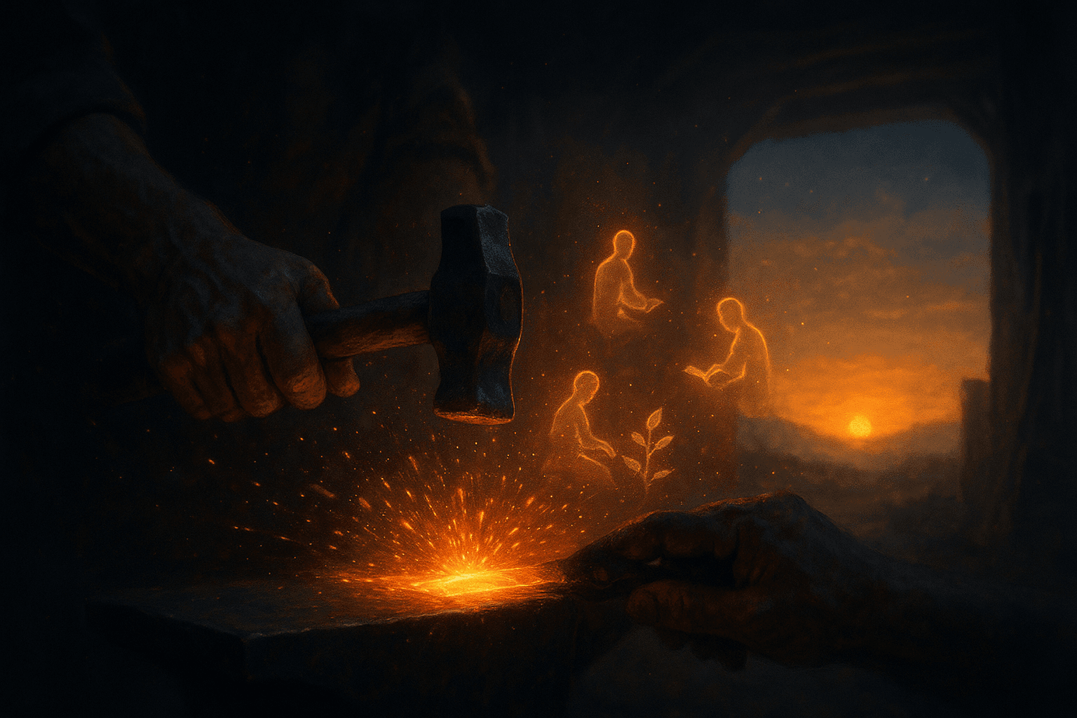 Forge meaning from the raw materials of your life; the maker's hands transform circumstance. — Chinua Achebe