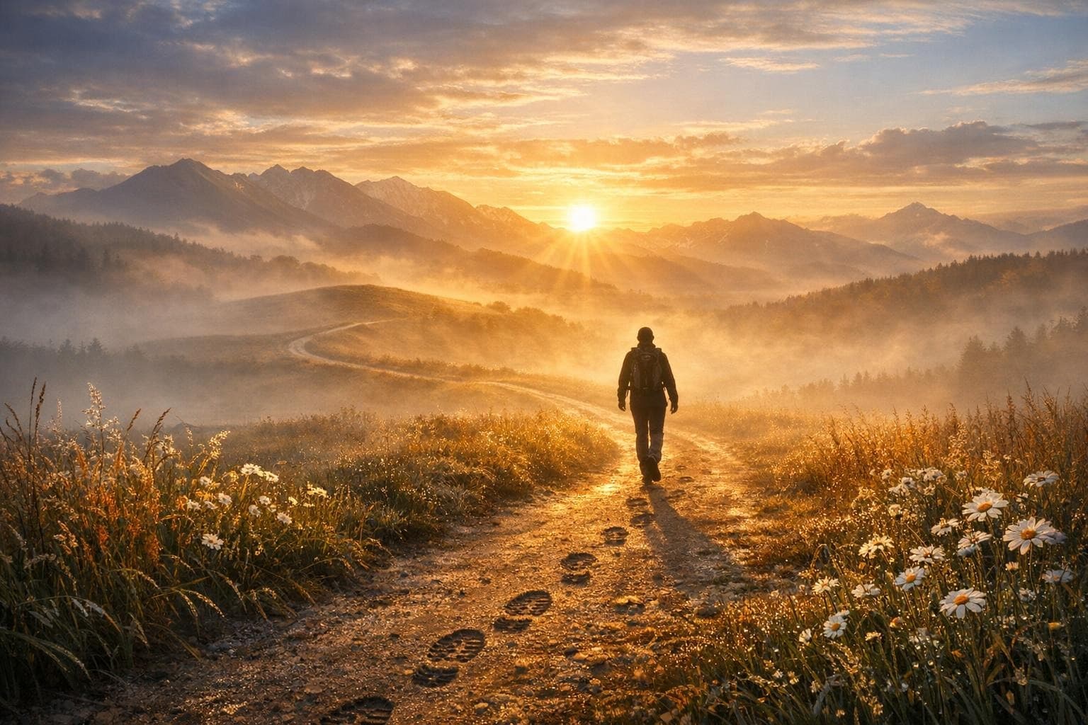 Camina con determinación y el camino se revelará. — Rabindranath Tagore