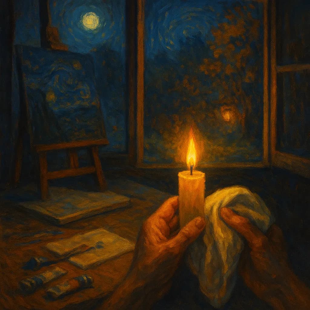 Work with urgency and tenderness; creation needs both flame and care. — Vincent van Gogh