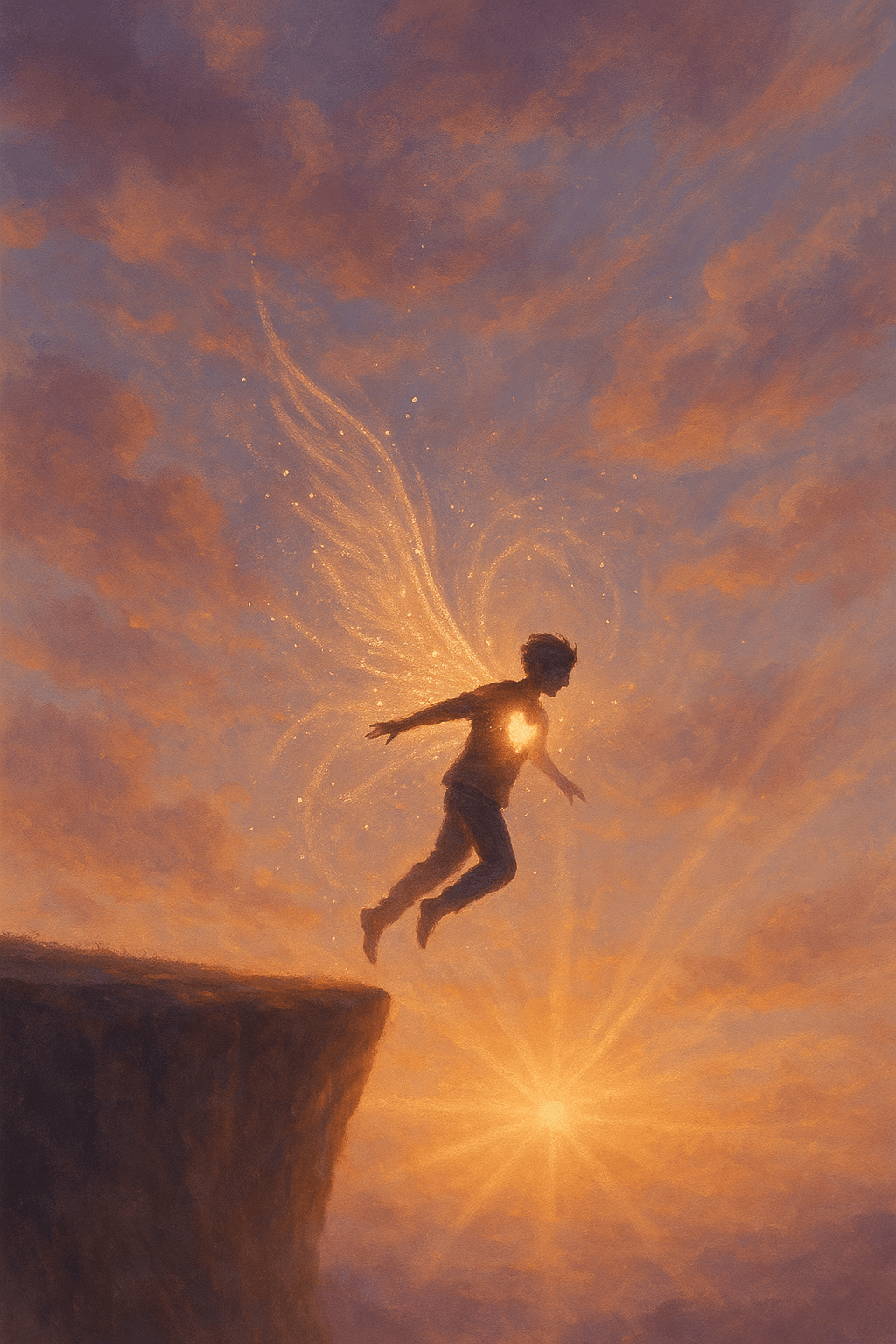 Leap when your heart nudges, and learn to fly on the way down. — Paulo Coelho