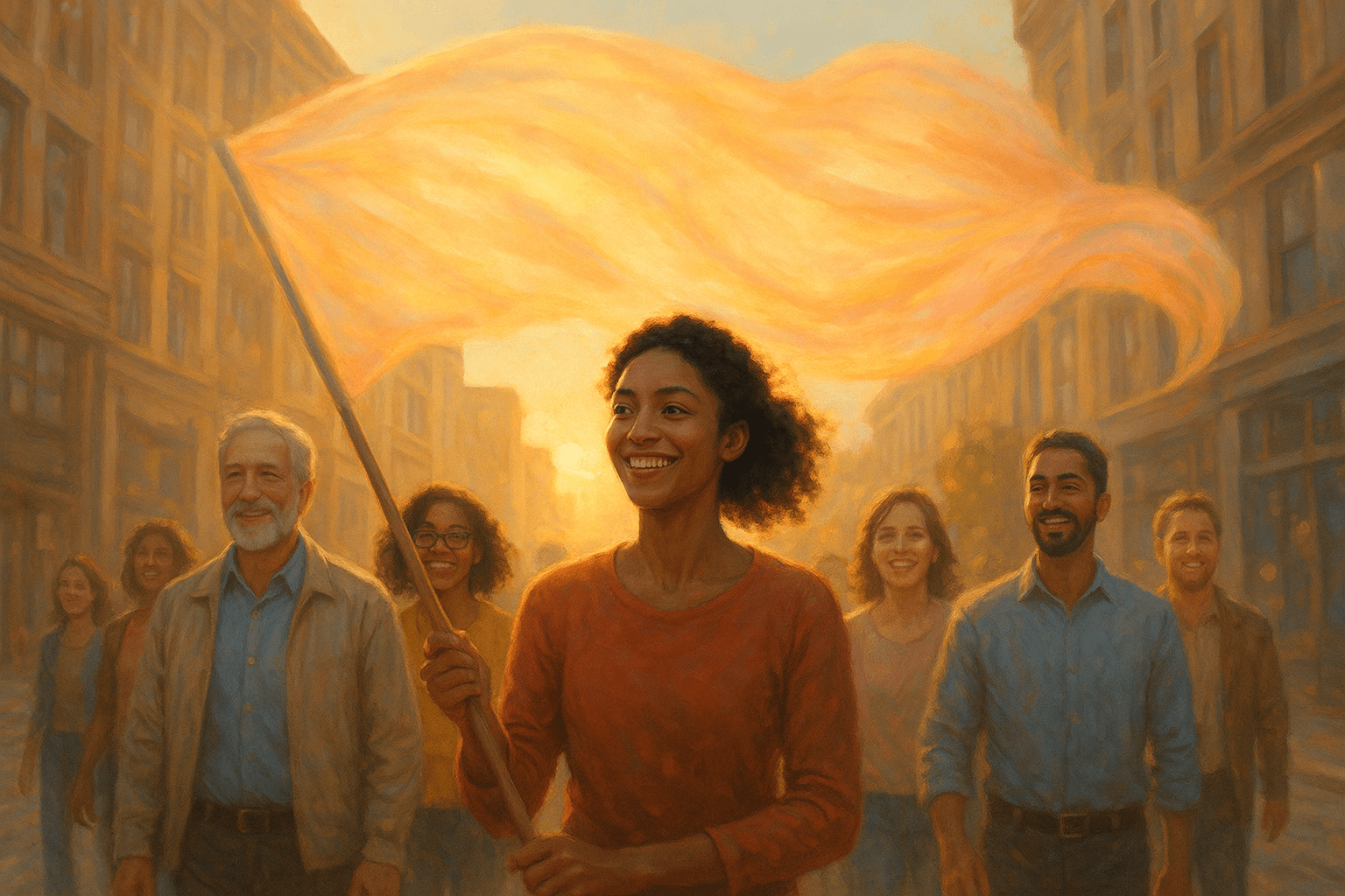 Carry your kindness like a banner into the streets. — Kahlil Gibran